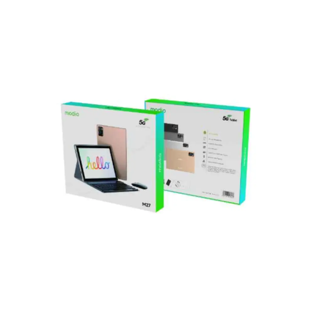 Tablette Modio M27 2 Sim 5G + Wifi 8Gb Ram / 256Gb Memoire 10 Pouces Avec Clavier sans fil