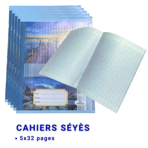 5 Cahiers séyès de 32 pages