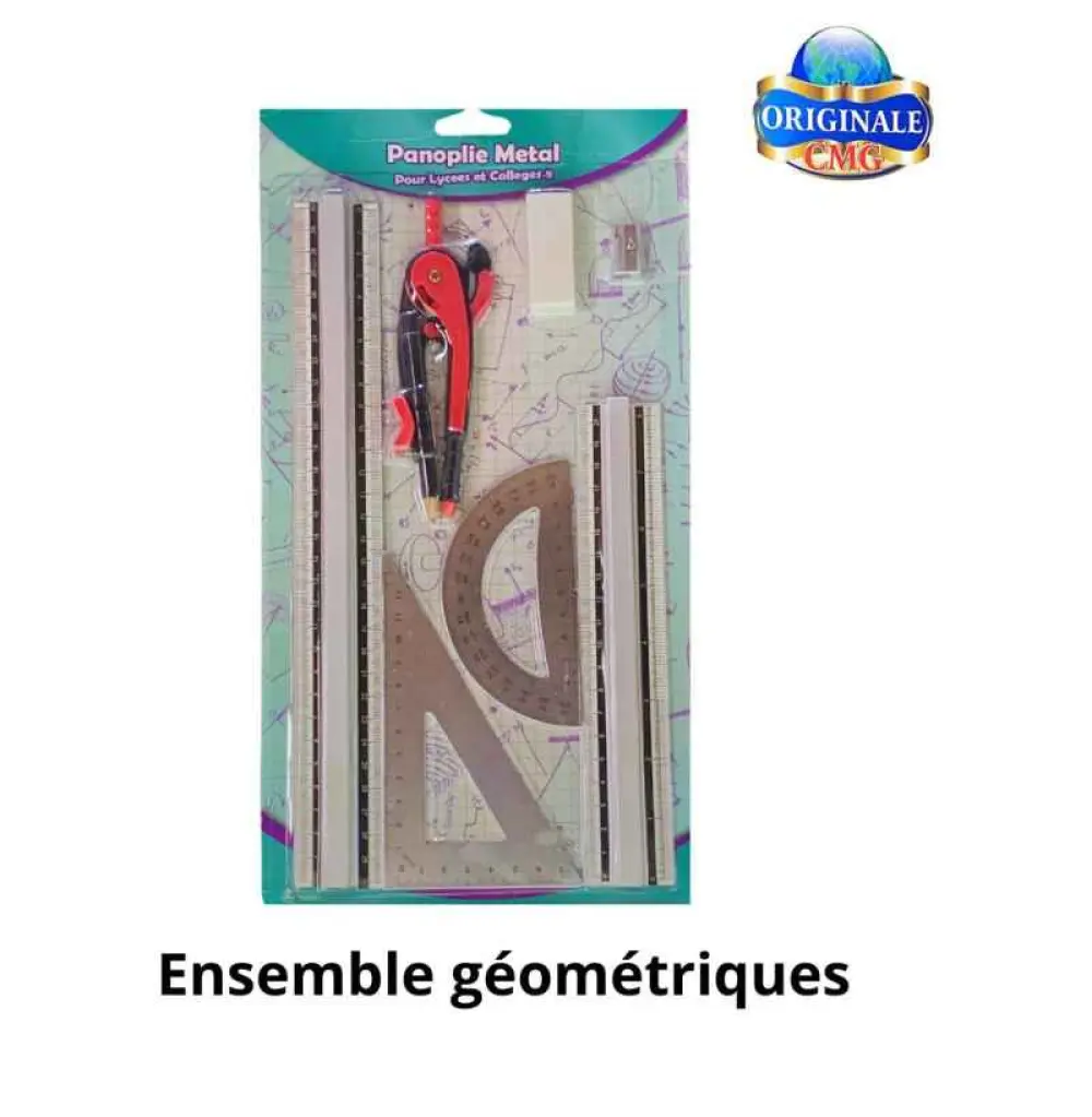 Ensemble matériel géométrique aluminium GM