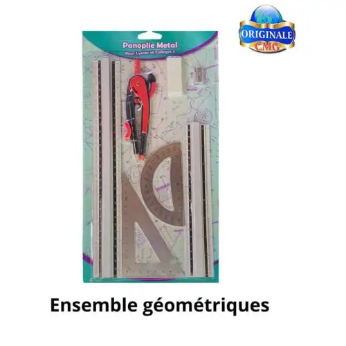 Ensemble matériel géométrique aluminium GM