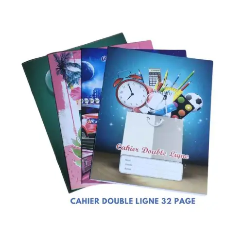 5 Cahiers Double Ligne 32 PAGES