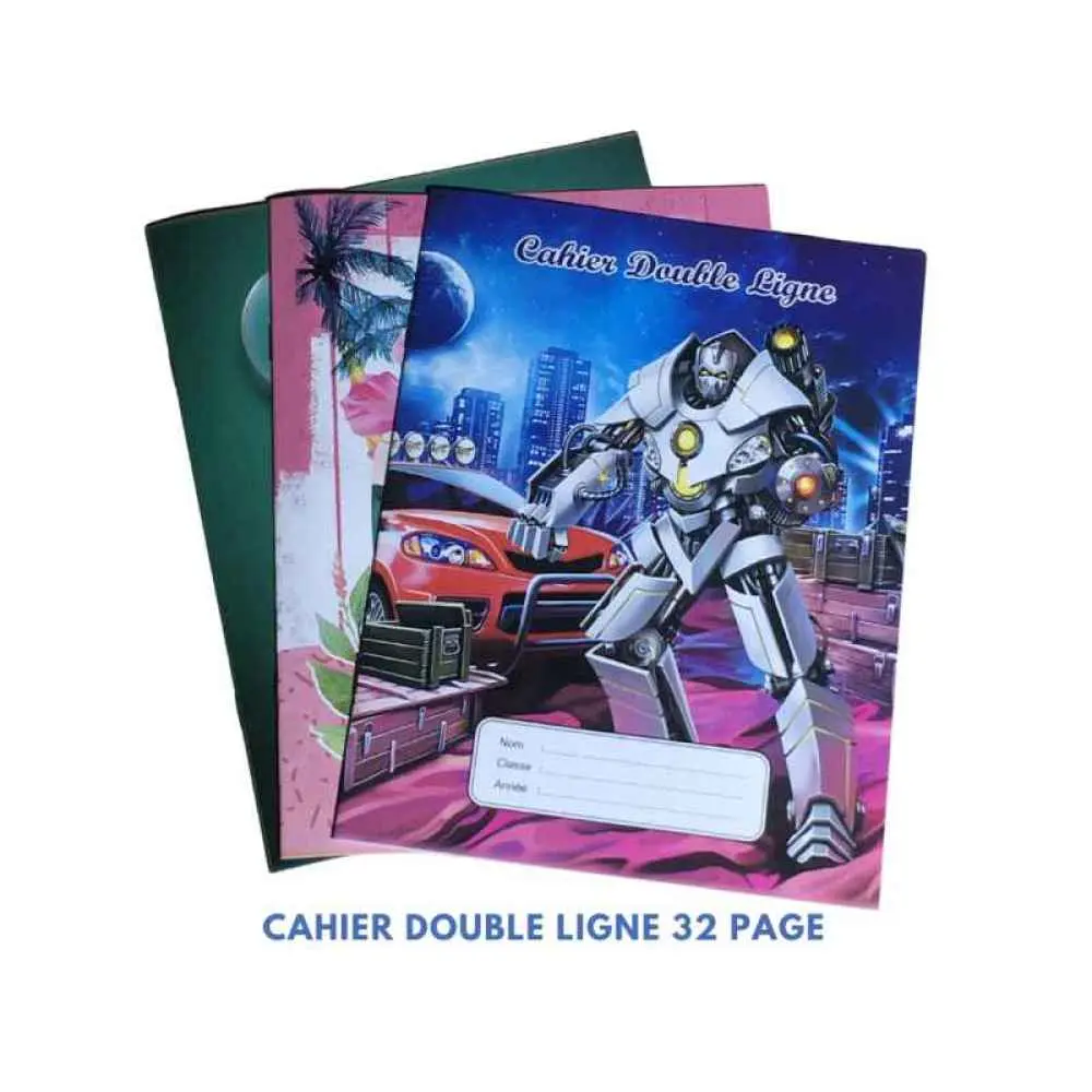 Cahier Double Ligne 32 PAGES