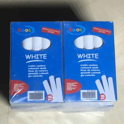 CRAIE LISSE BLANCHE 10 BOITES DE 10 (100 PIECES)