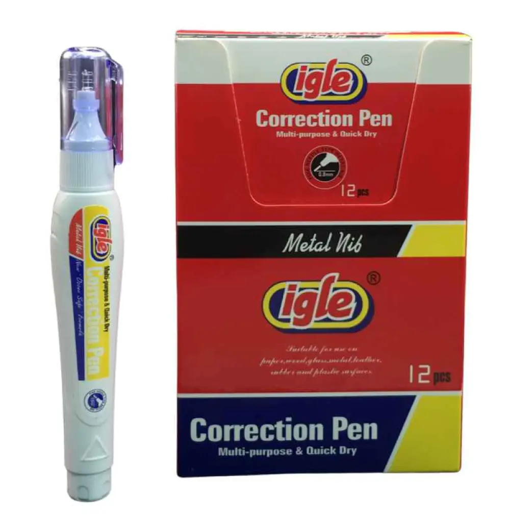 PQT Blanco, Effaceur, Stylo correcteur blanc Igle x 12 pcs