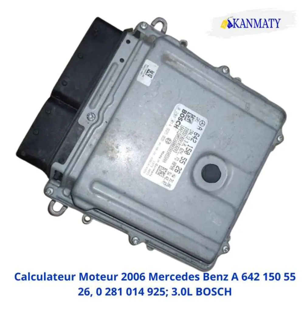 Mercedes Benz 2006 Calculateur Moteur Mercedes Benz A 642 150 55 26, 0 281 014 925; 3.0L BOSCH