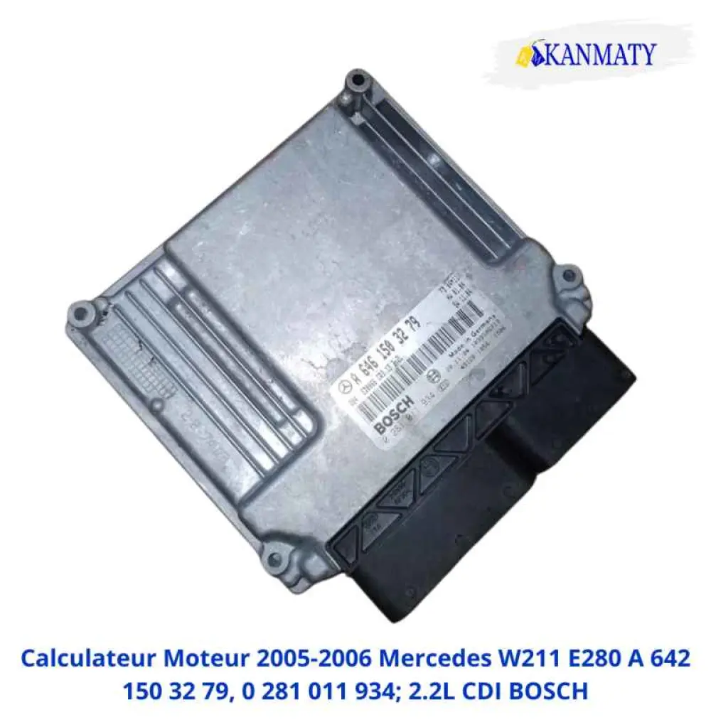  Mercedes W211 E280 Calculateur Moteur Mercedes W211 E2802005-2006 A 642 150 32 79, 0 281 011 934; 2.2L CDI BOSCH