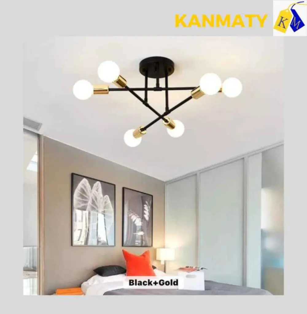 Lampe duplex lustre moderne pour éclairage intérieur pour maison et bureau