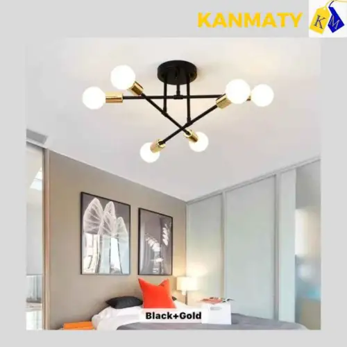 Lampe duplex lustre moderne pour éclairage intérieur pour maison et bureau