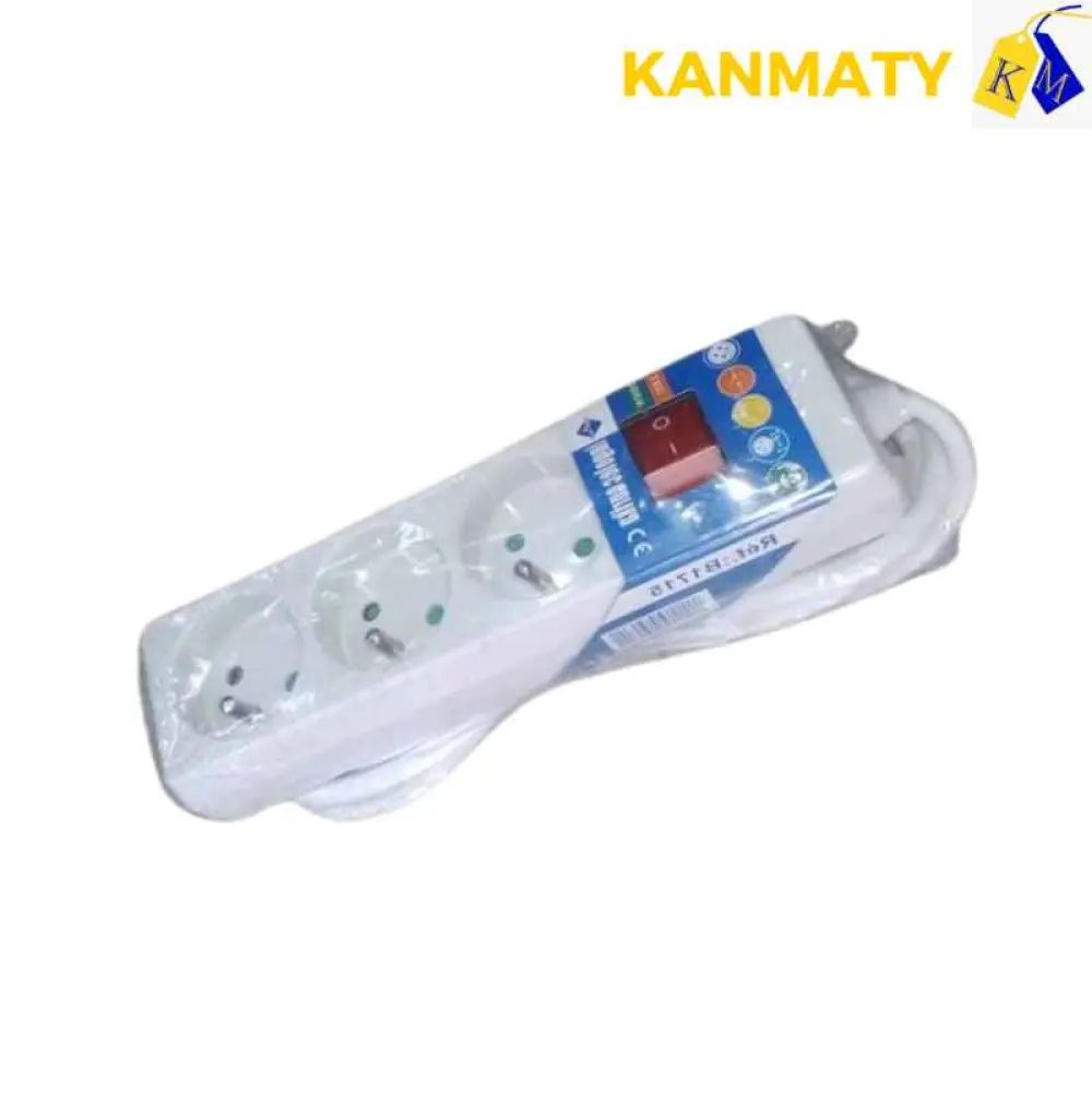 Rallonge électrique multiprise avec interrupteur ingelec 3 prises 16A 230V 3680W 3M 1713/3
