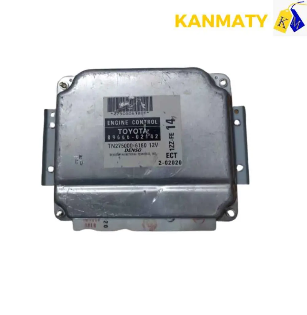 Toyota Corolla 2003-2004 1.8L ECU ECM OEM 89666-02142 TN275000-6180 14 DENSO Calculateur moteur