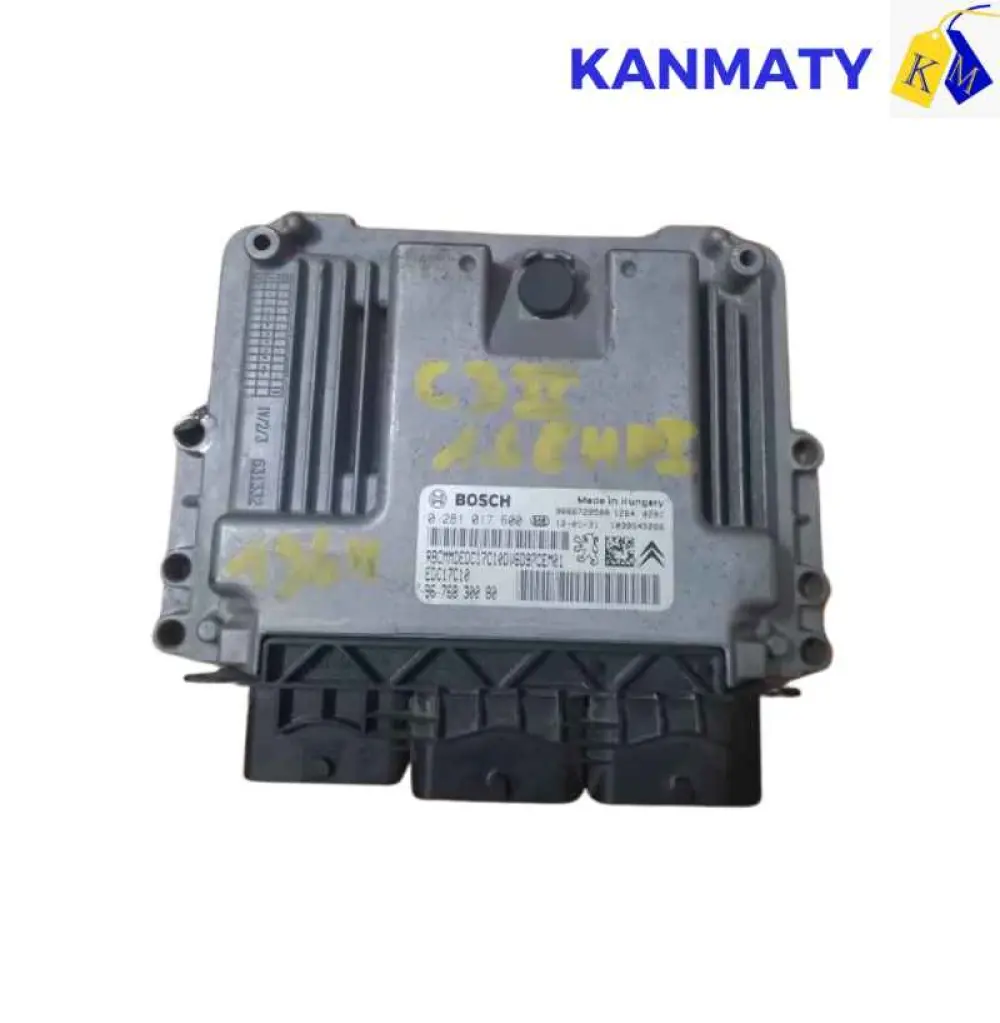 Peugeot Citroën 2011-2013 1.6 HDI ECU ECM OEM 0 281 017 600 96 768 300 80 EDC17C10 9666729580 BOSCH Calculateur moteur  