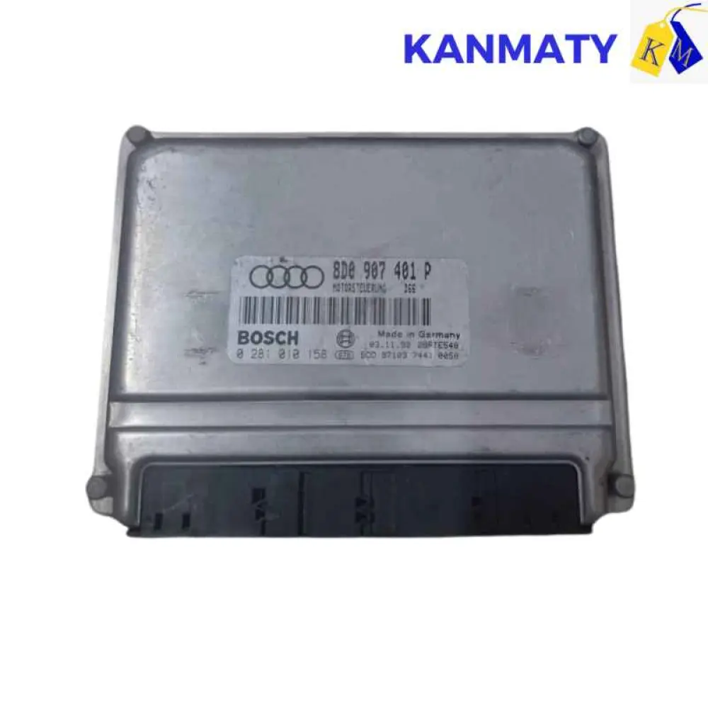 AUDI A4 B5 2010 2.5 TDI ECU ECM OEM 0 281 010 158 0281010158 8D0 907 401 P 8D0907401P BOSCH Calculateur moteur 