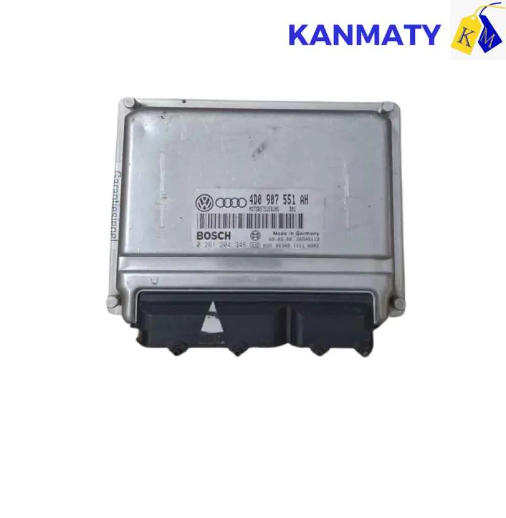 Audi A4 A6 2002 2.0L ECU ECM OEM 4D0 907 551 AH 4D0907551AH 0 261 204 346 BOSCH Calculateur moteur