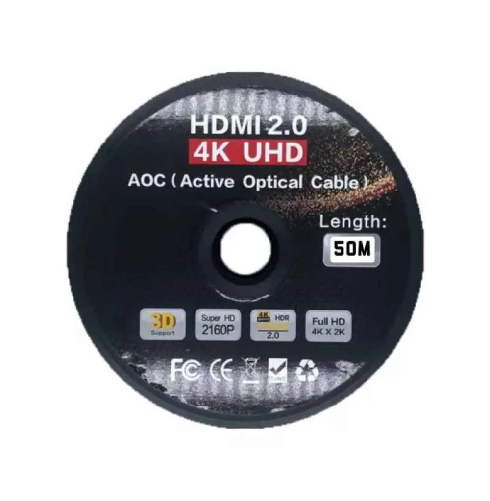 CABLE HDMI FIBRE 2.0/2.1 AOC (ACTIVE OPTICAL CABLE) 50M / RS-HDFIB50M