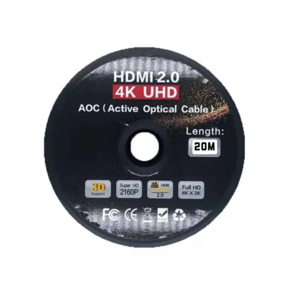CABLE HDMI FIBRE 2.0/2.1 AOC (ACTIVE OPTICAL CABLE) 20M / RS-HDFIB20M