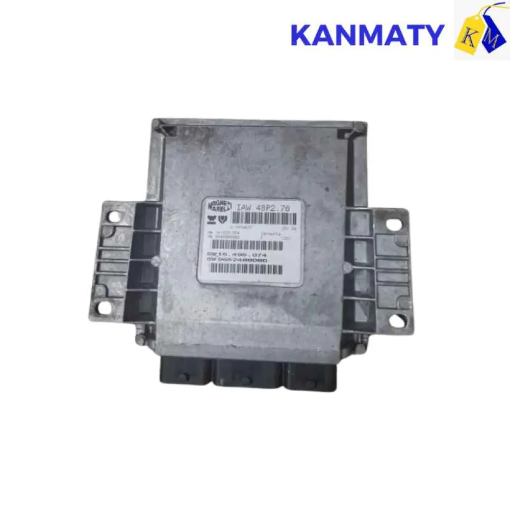 Peugeot 206 2005 1.1 ECU ECM OEM IAW 48P2.76 HW 9645989480 SW 9652488080 SW 16.495.074 HW 16. 623. 004 MAGNETI MARELLI