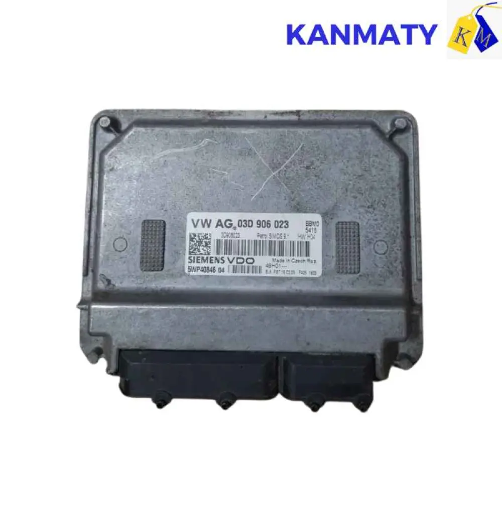 VOLKSWAGEN POLO 2007 1.2 ECU ECM AG 03D 906 023 03D906023 5WP40846 04  SIMOS 9.1 BBMO Siemens Calculateur moteur