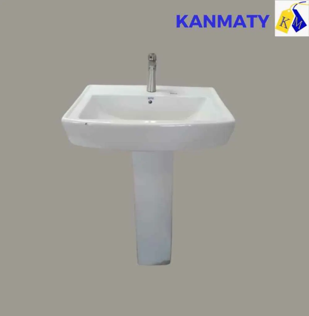 Lavabo + robinet en céramique pour salla de bain GTS 106-P