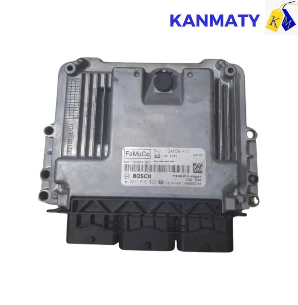 FORD FIESTA 2012 1.4 TDCI ECU ECM OEM EDC17C10 0 281 018 993, BV21-12A650-ACC 0281018993 BOSCH Calculateur moteur
