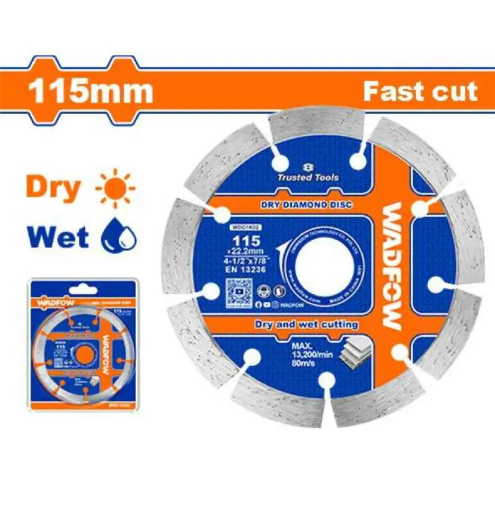 WDC1K02 Disque diamant sec, 115mm