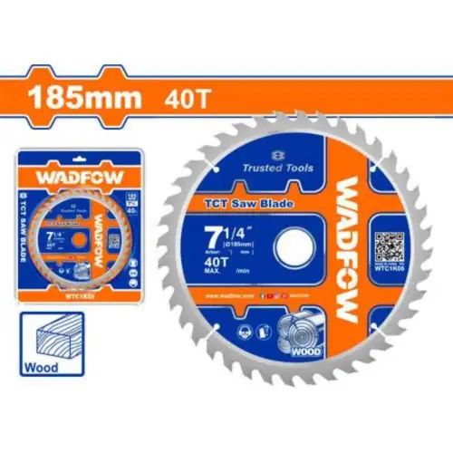 WTC1K05 Lame de scie TCT,185mm, 40T