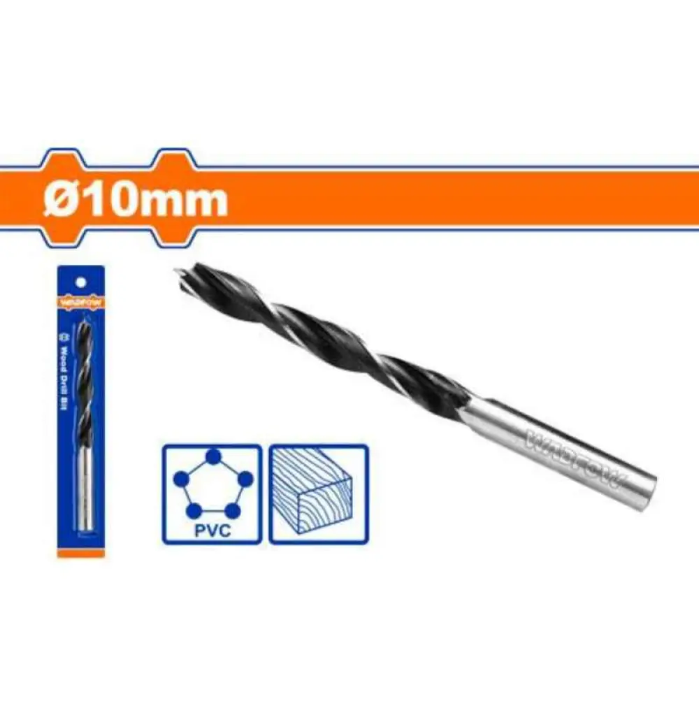 WSJ1K03 Foret hélicoïdal en bois, 10mm