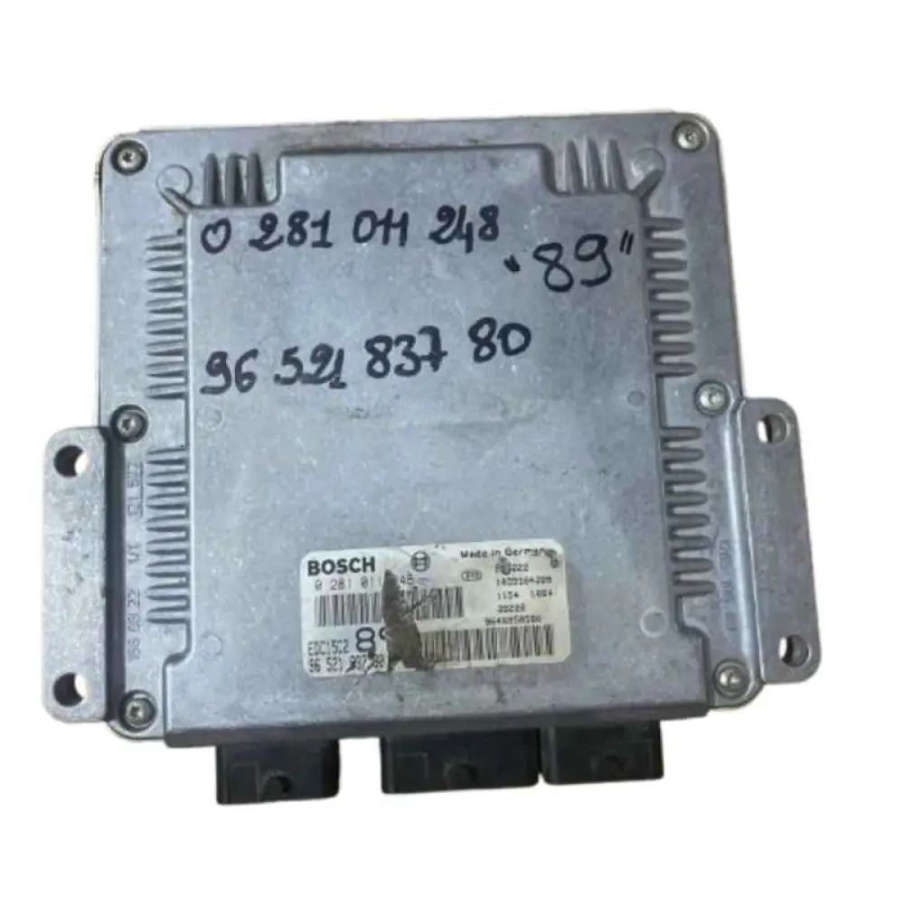 PEUGEOT 307 2.0L HDI, BOSCH 2004 OEM 0 281 011 248 / 0281011248 / EDC15C2 / 89 / 96 521 837 80 / 9646850580 CALCULATEUR MOTEUR 