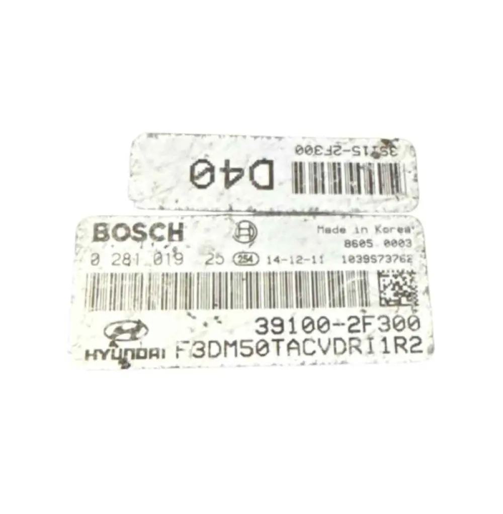 Calculateur moteur HYUNDAI SANTA FE 2015 0281019025 39100-2F300 / F3DM50TACVDRI1R2 (D40) BOSCH