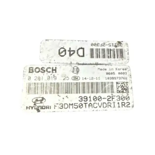 Calculateur moteur HYUNDAI SANTA FE 2015 0281019025 39100-2F300 / F3DM50TACVDRI1R2 (D40) BOSCH