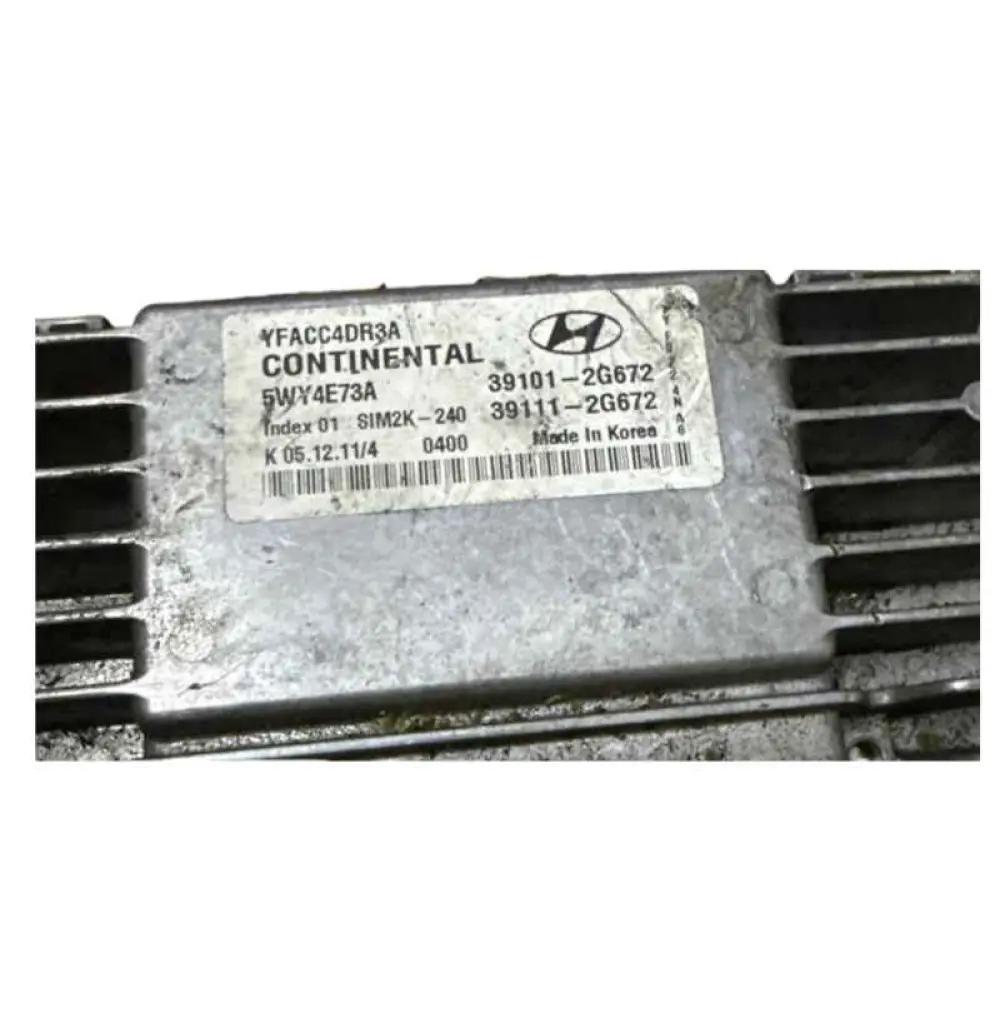 Hyundai Sonata 2011-2013 2.4L ECM ECU 39101-2G672 39111-2G672 X672 SIM2K-240 Continental, Calculateur moteur 