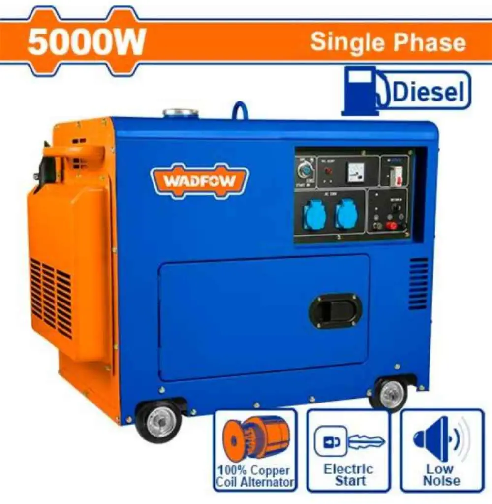 WDG2A50 Groupe électrogène diesel insonnorisé, Tension nominale : 220-240 V