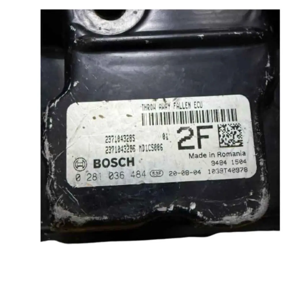 Renault Dacia 1.5L MD1CS006, 2F 237104328S 0 281 036 484 / BOSCH; Calculateur moteur 