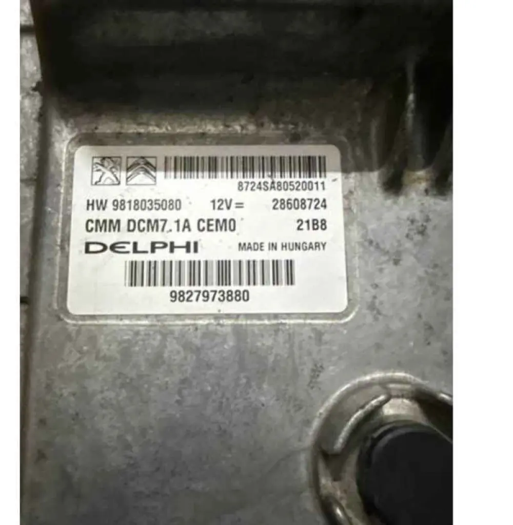 PEUGEOT Citroen DS7 2,0L 2017 diesel 9818035080 / 28608724 DELPHI Calculateur moteur  