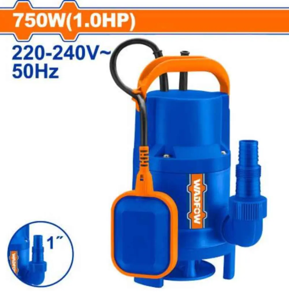 WWPFW03 Pompe submersible pour eaux usées, 750 W (1,0 HP), 220 V-240 ~ 50 Hz