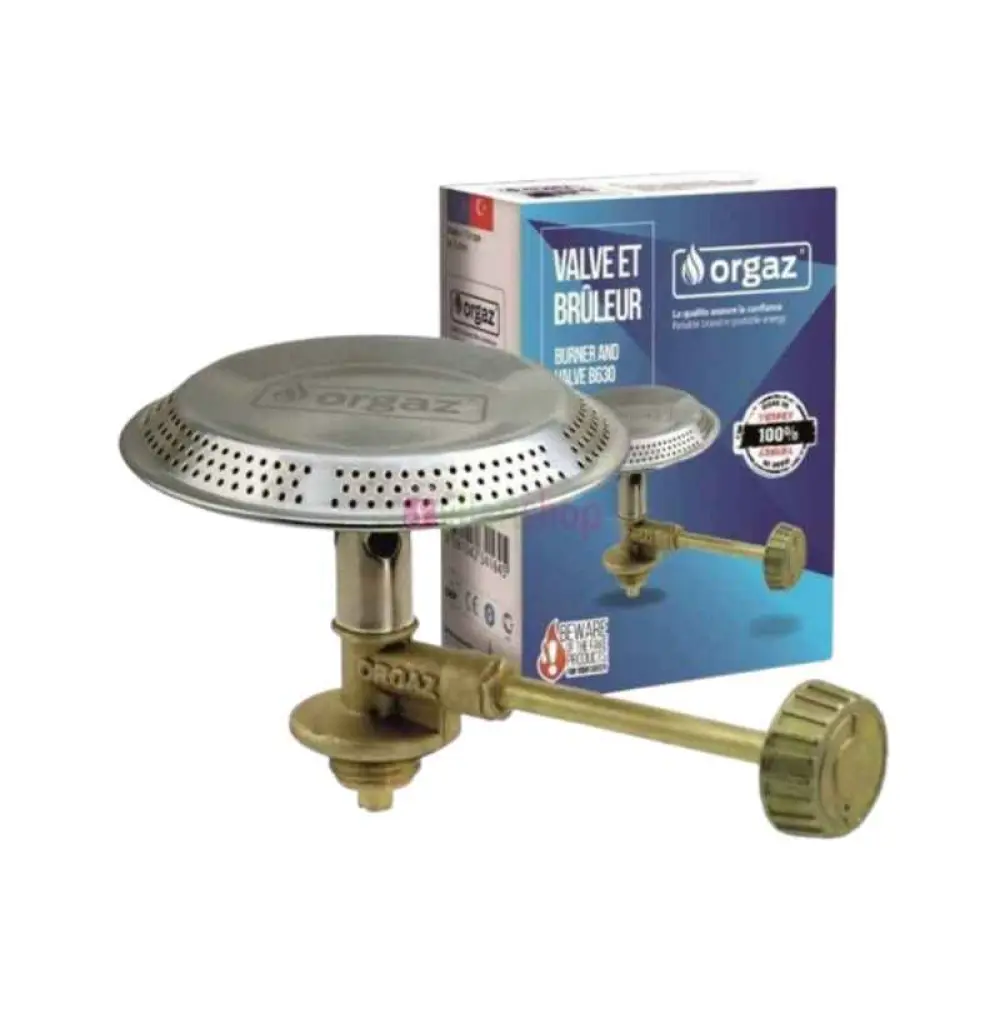 Bec à gaz de Camping Portable, en cuivre, commande de Valve, B-630