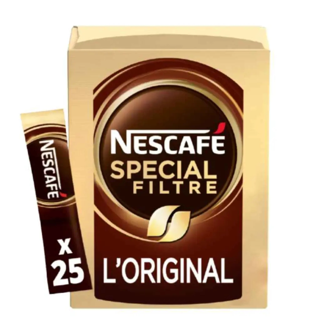 NESCAFÉ SPECIAL FILTRE L'Original, Café Soluble, Boite de 25 Sticks – Nestlé – 50 g