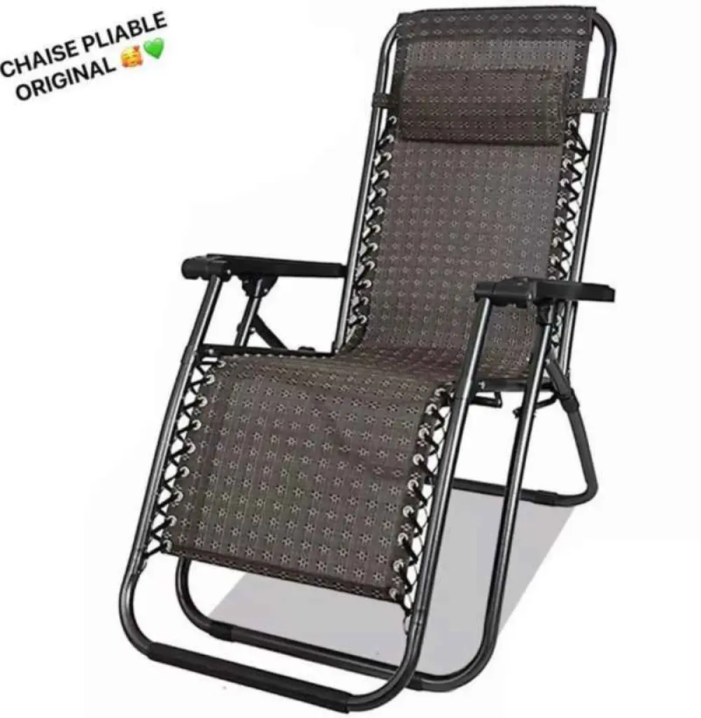 Chaise Pliante et Inclinable - 154 x 65 x 82,5 cm