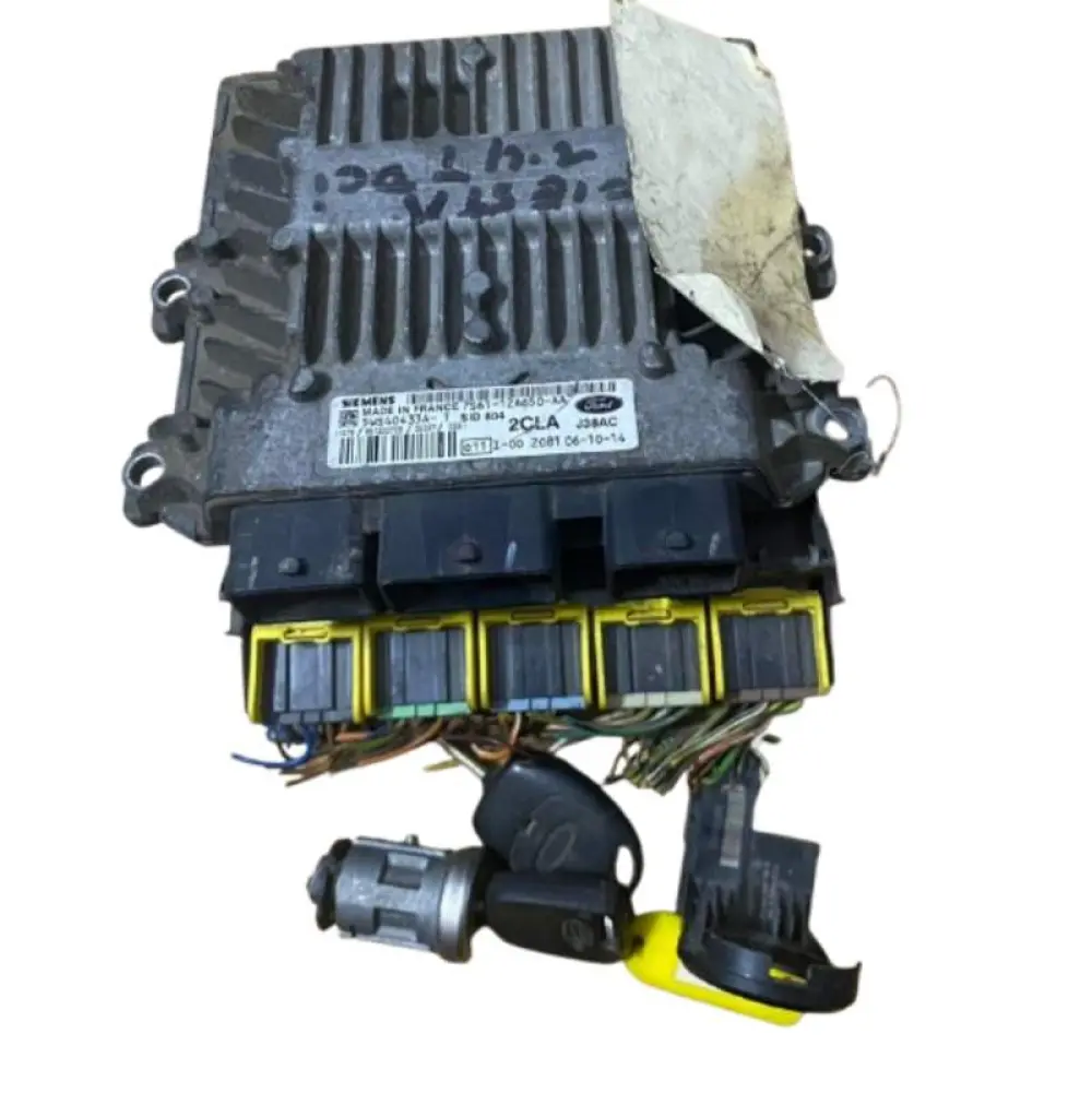KIT COMPLET DEMARRAGE FORD FIESTA 1.4 TDCI 2006 5WS40433A-T SID 804 2CLA J38AC 7S61-12A650-AA 5WK4 8854L 6S6T-15K600-BJ ERN5KJN8 SIEMENS