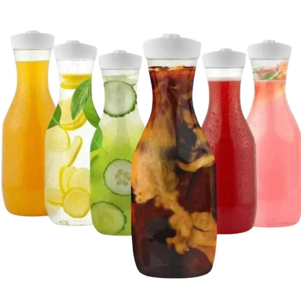 lot 2 Bouteille à eau en plastique de 1000ml