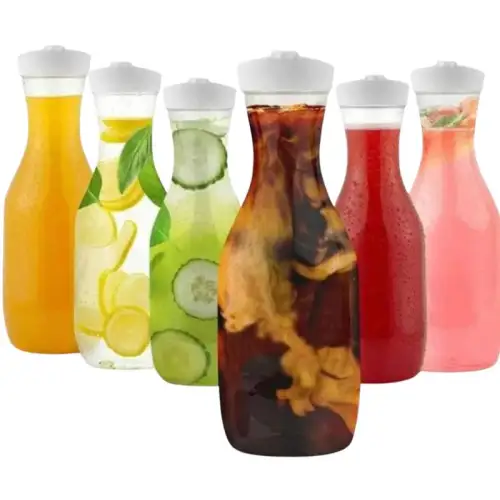 lot 2 Bouteille à eau en plastique de 1000ml