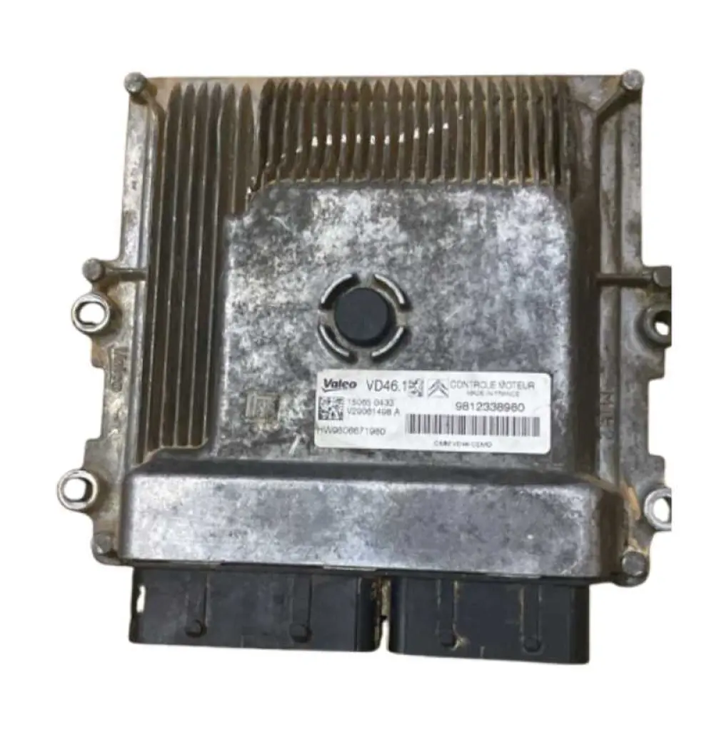 Calculateur moteur ECU 9812338980 PSA CitroenC4 Peugeot V29061498 A Valeo VD46.1
