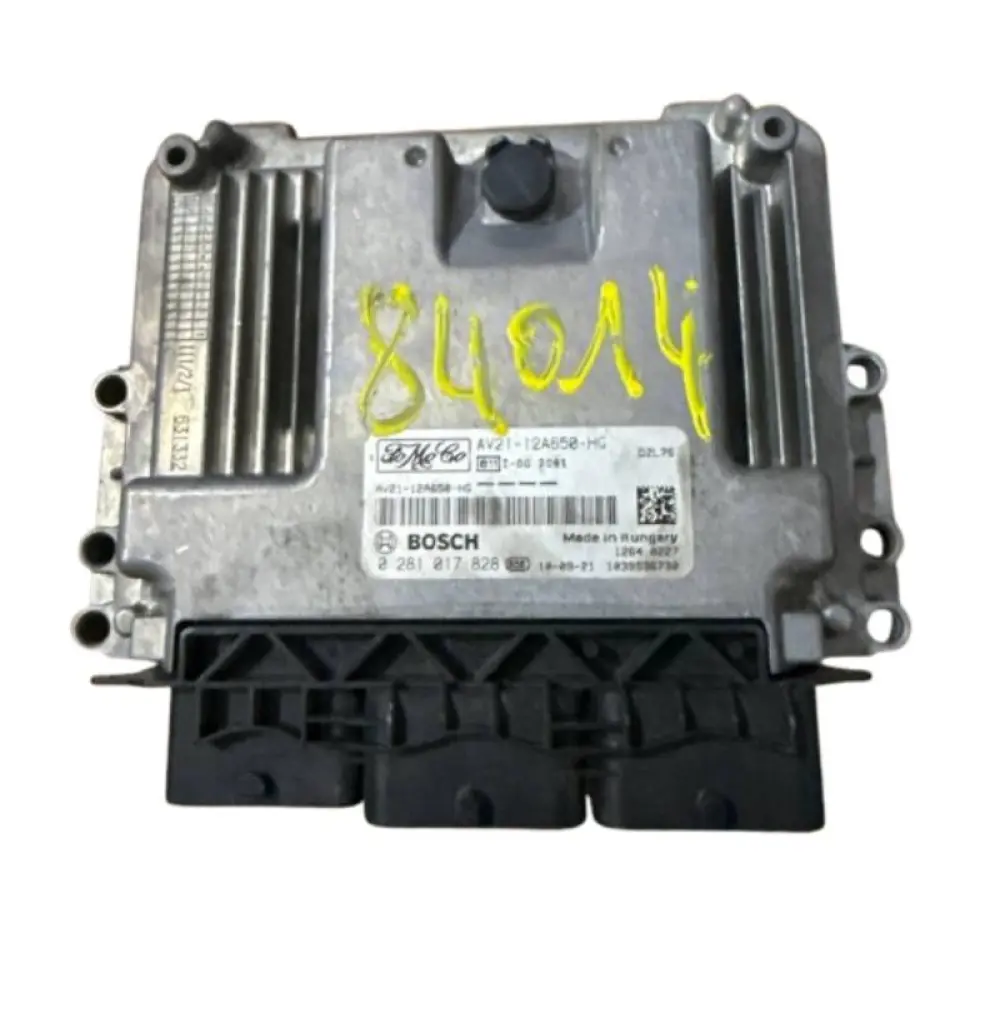CALCULATEUR MOTEUR FORD FIESTA  1.6 AV21-12A650-HG, AV2112A650HG, 0 281 017 828, 0281017828  FOMOCO