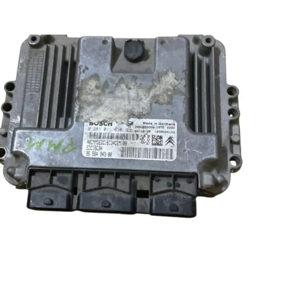CALCULATEUR MOTEUR CITROEN 1.6 HDI BOSCH 0 281 011 630, 0281011630, 96 564 943 80,