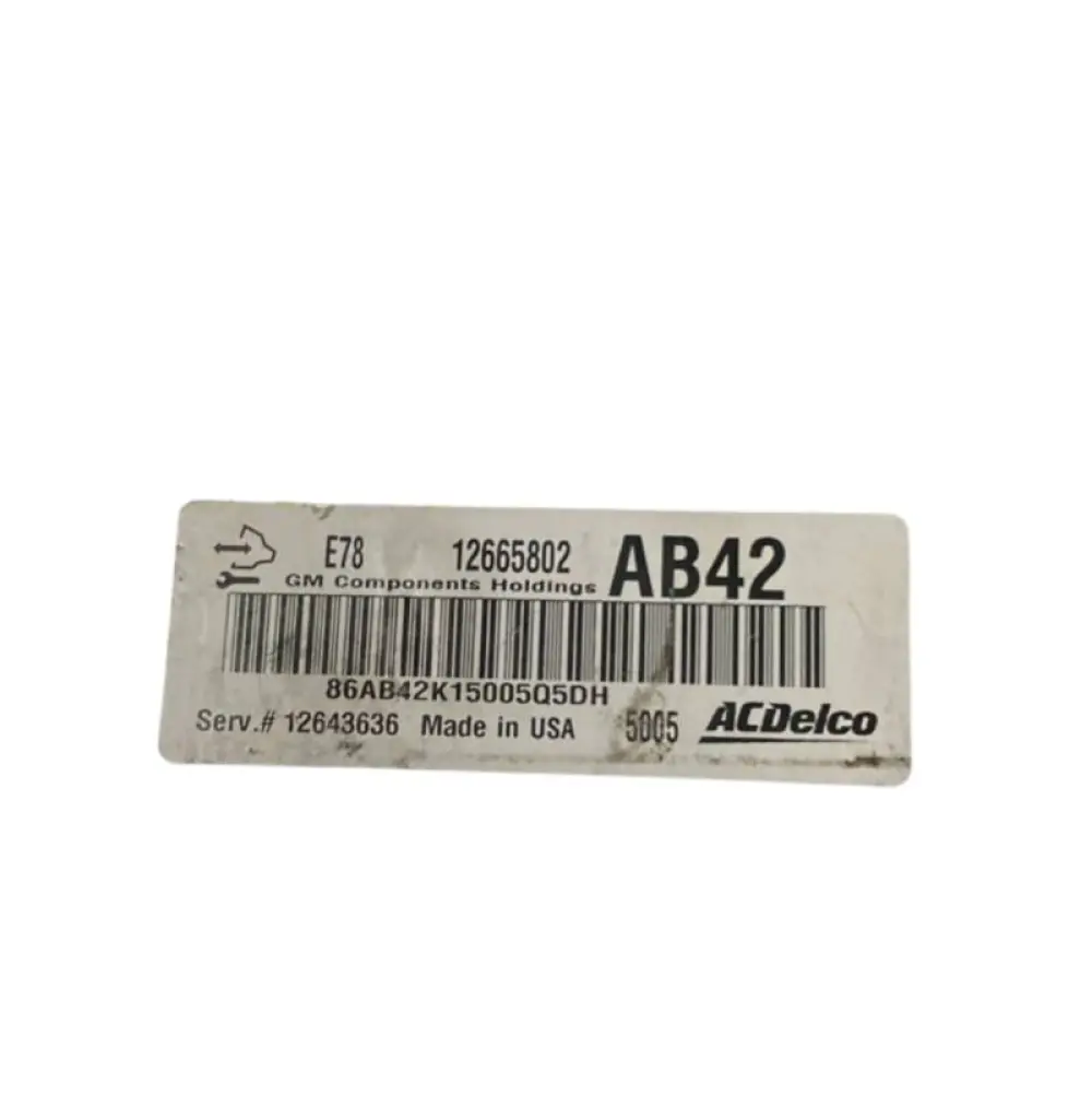 CALCULATEUR MOTEUR OPEL CORSA ACDelco E78 12665802 AB42, 12665802AB42