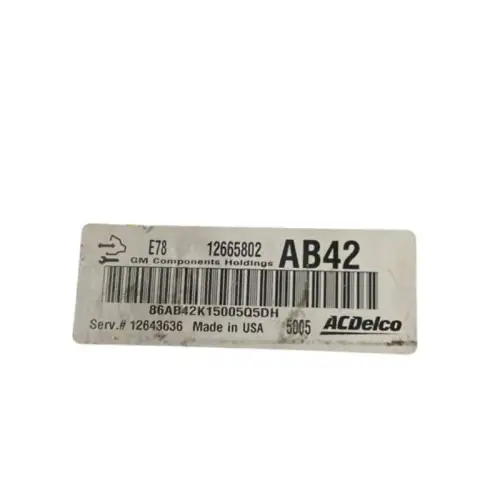 CALCULATEUR MOTEUR OPEL CORSA ACDelco E78 12665802 AB42, 12665802AB42