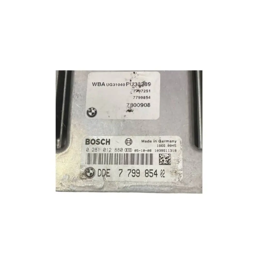 CALCULATEUR MOTEUR BMW E87 E90 BOSCH 0 281 012 880, 0281012880, DDE 7 799 854, DDE7799854, 7799854