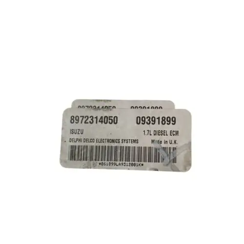 CALCULATEUR MOTEUR OPEL ASTRA ISUZU 8972314050, DELPHI DELCO