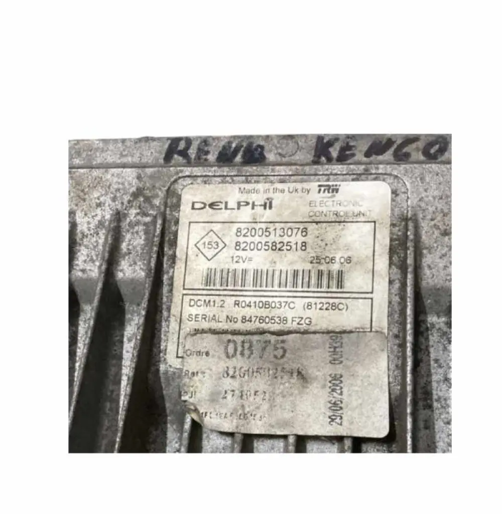 RENAULT CLIO 1.5 DCI Delphi R0410B037C, 8200513076, 8200582518 CALCULATEUR MOTEUR