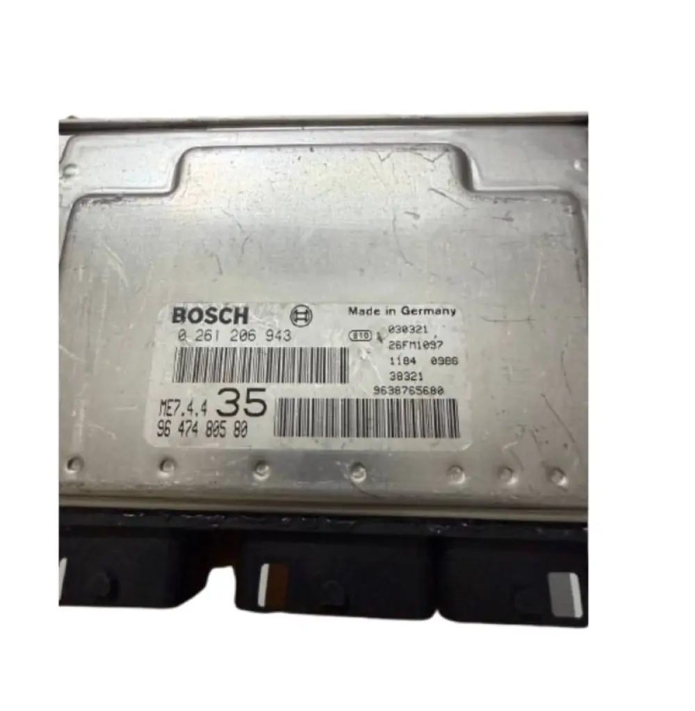 PEUGEOT 307 1.6 16V BOSCH 0 261 206 943, 0261206943, 96 387 656 80 i d05, 9638765680id05, 9638765680 CALCULATEUR MOTEUR