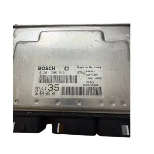 PEUGEOT 307 1.6 16V BOSCH 0 261 206 943, 0261206943, 96 387 656 80 i d05, 9638765680id05, 9638765680 CALCULATEUR MOTEUR